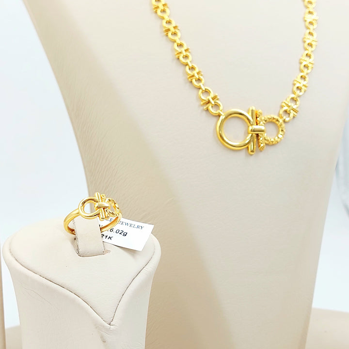 Deluxe Set Made of 21K Gold by Saeed Jewelry 