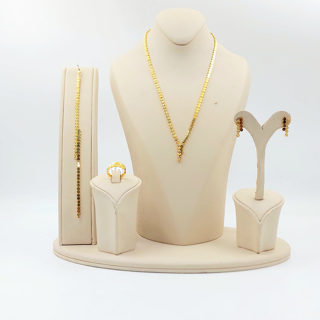 21K طقم اكسترا-مجوهرات الشيخ سعيد-Saeed Jewelry 