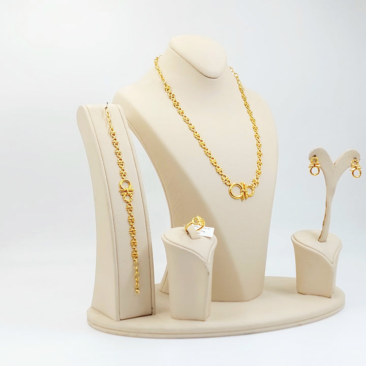 Deluxe Set Made of 21K Gold by Saeed Jewelry 