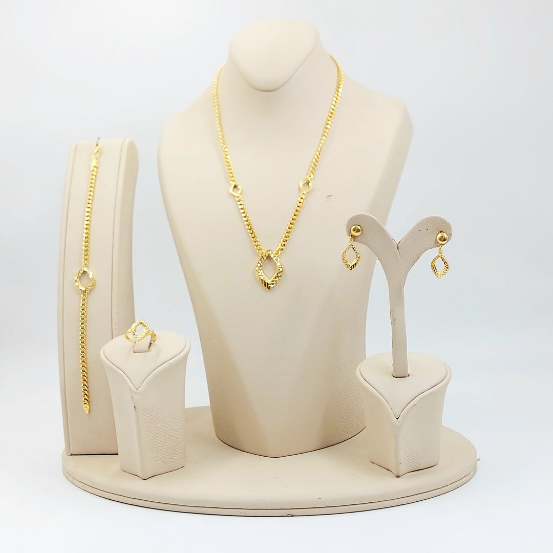 21K طقم جنزير اكسترا-مجوهرات الشيخ سعيد-Saeed Jewelry 
