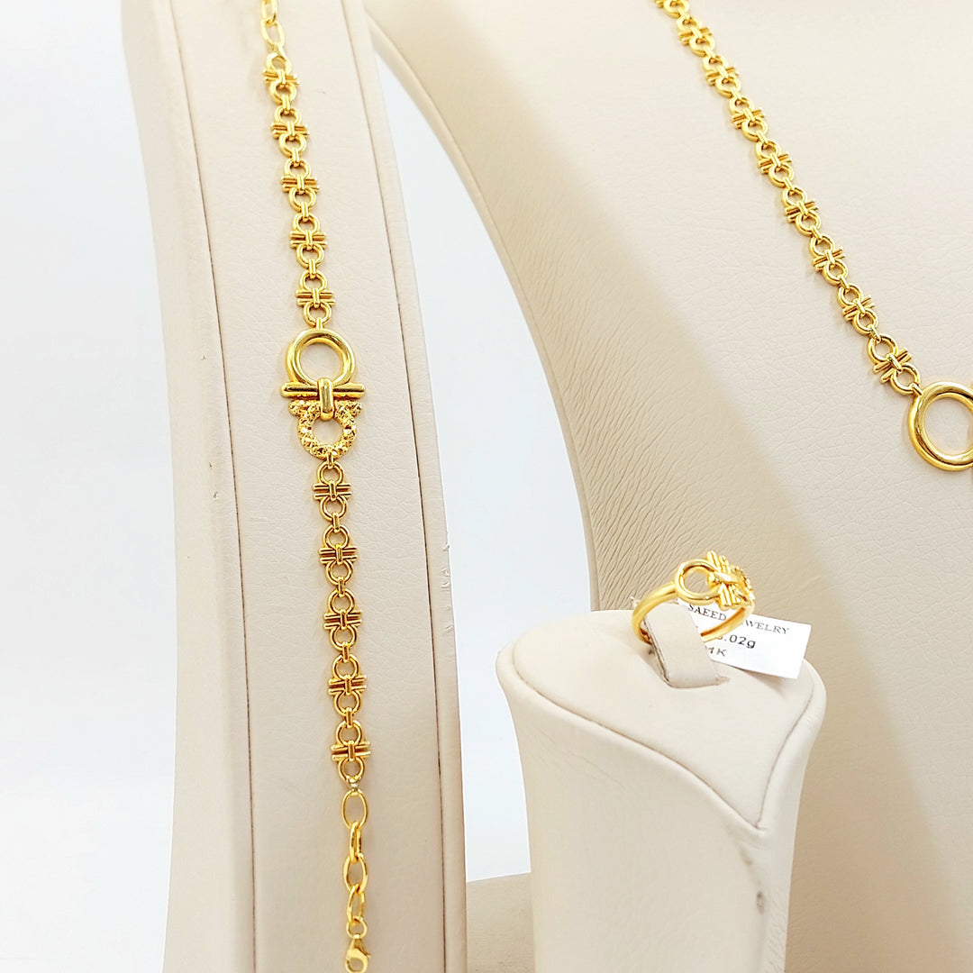Deluxe Set Made of 21K Gold by Saeed Jewelry 