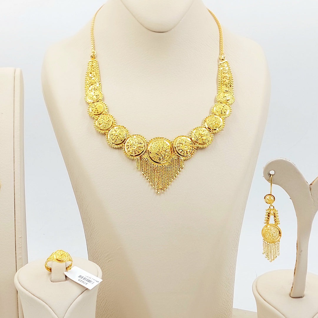 21K طقم كليوبترا اكسترا-مجوهرات الشيخ سعيد-Saeed Jewelry 