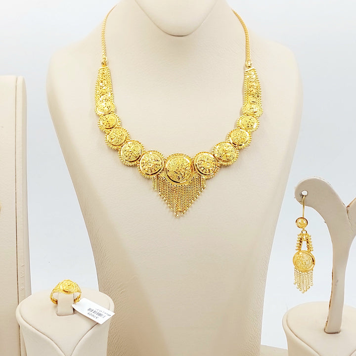21K طقم كليوبترا اكسترا-مجوهرات الشيخ سعيد-Saeed Jewelry 