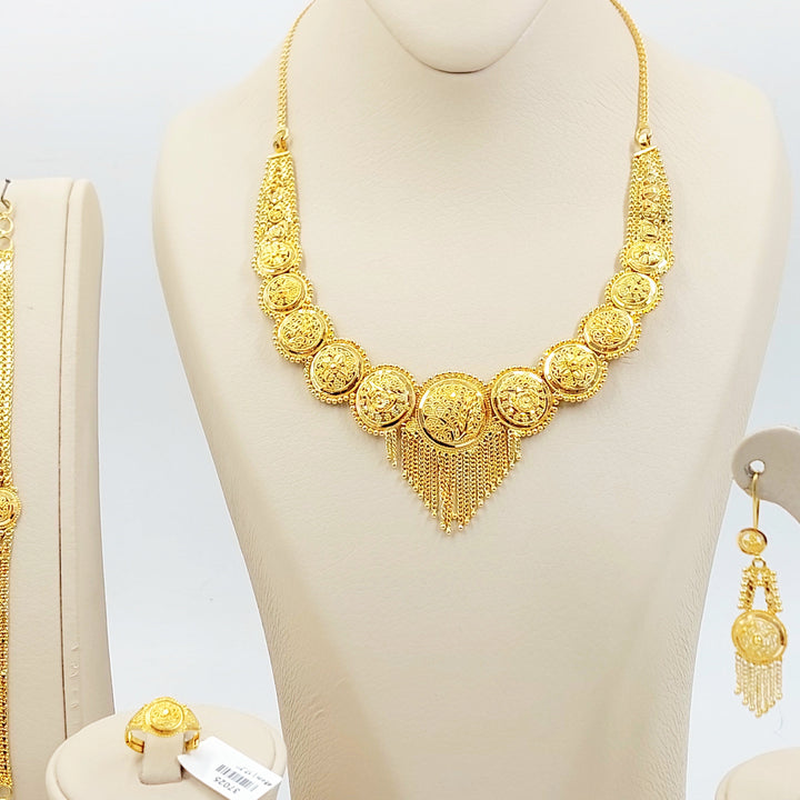 21K طقم كليوبترا اكسترا-مجوهرات الشيخ سعيد-Saeed Jewelry 