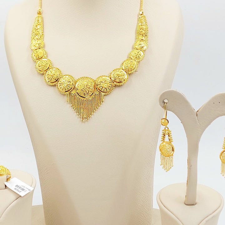 21K طقم كليوبترا اكسترا-مجوهرات الشيخ سعيد-Saeed Jewelry 