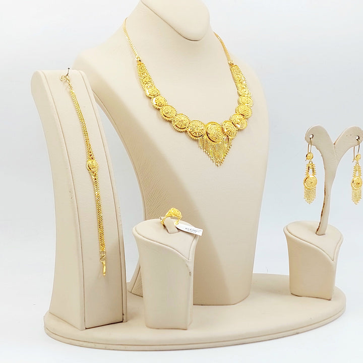 21K طقم كليوبترا اكسترا-مجوهرات الشيخ سعيد-Saeed Jewelry 