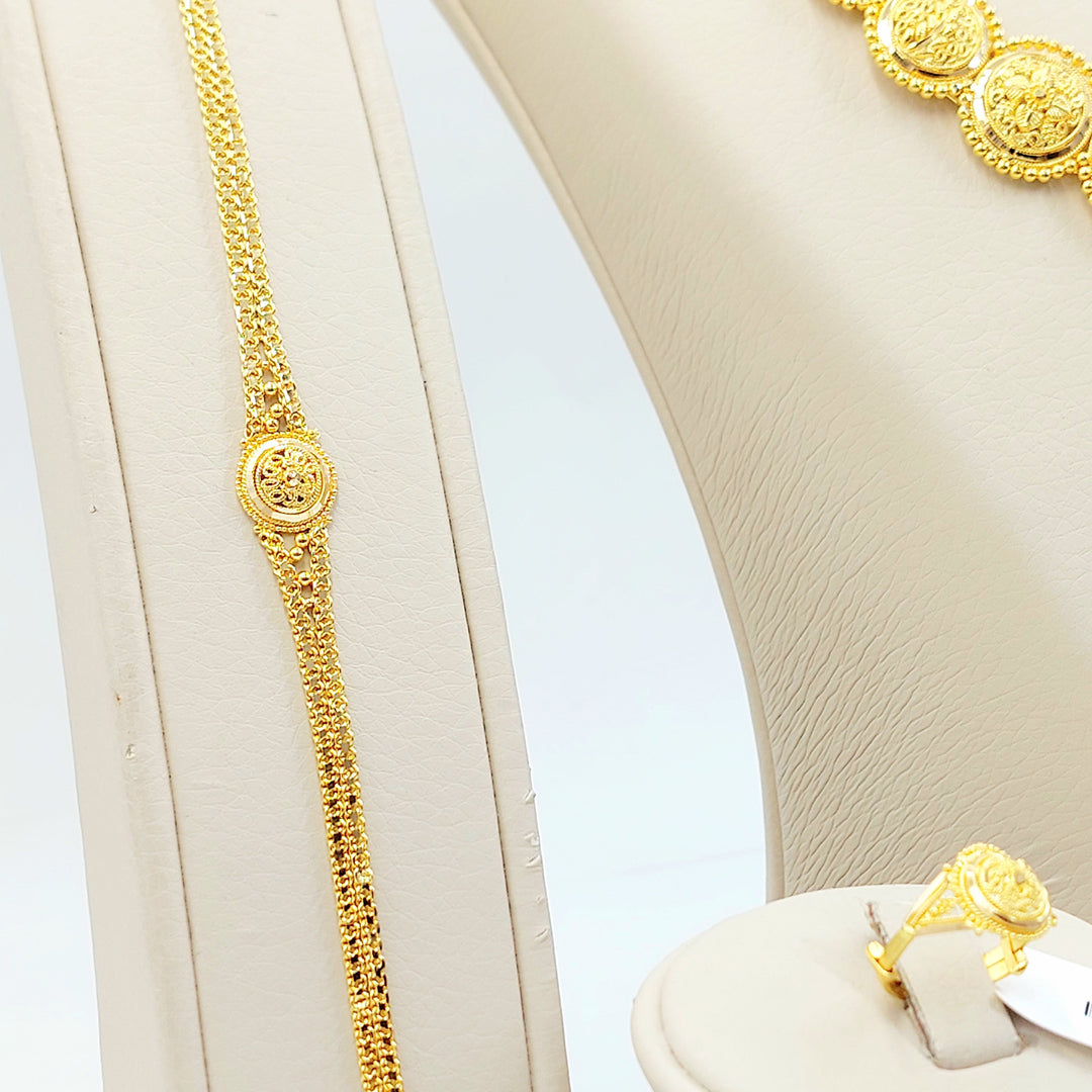 21K طقم كليوبترا اكسترا-مجوهرات الشيخ سعيد-Saeed Jewelry 