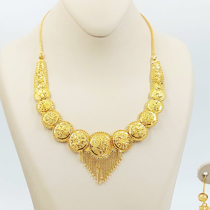 21K طقم كليوبترا اكسترا-مجوهرات الشيخ سعيد-Saeed Jewelry 