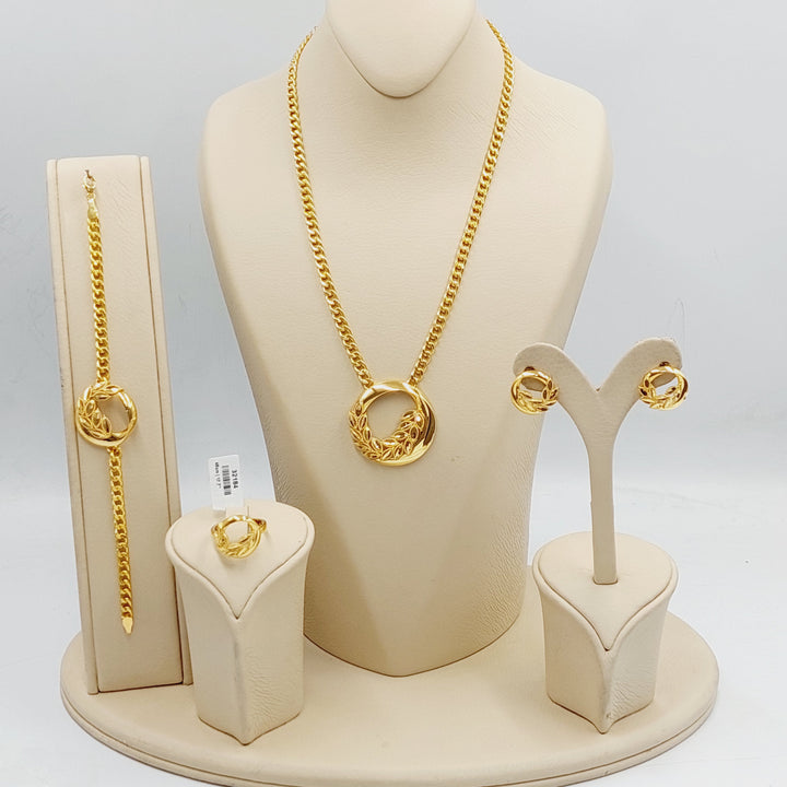 21K Gold Deluxe Leaf Set by Saeed Jewelry - Image 6