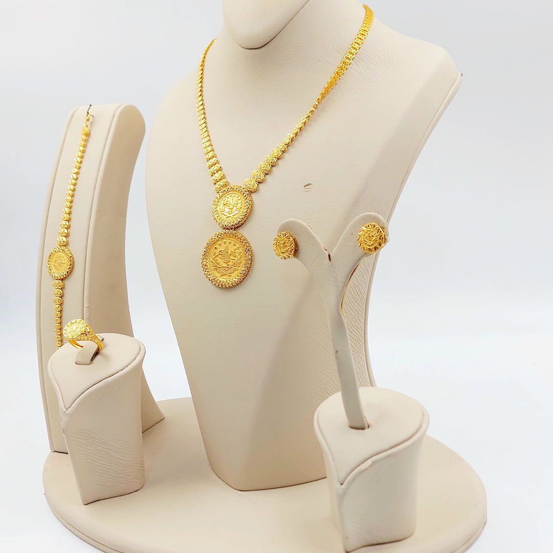 Deluxe Rashadi Set Made of 21K Gold by Saeed Jewelry 