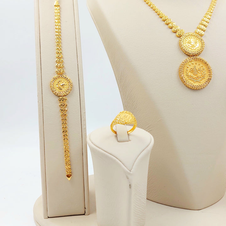 Deluxe Rashadi Set Made of 21K Gold by Saeed Jewelry 