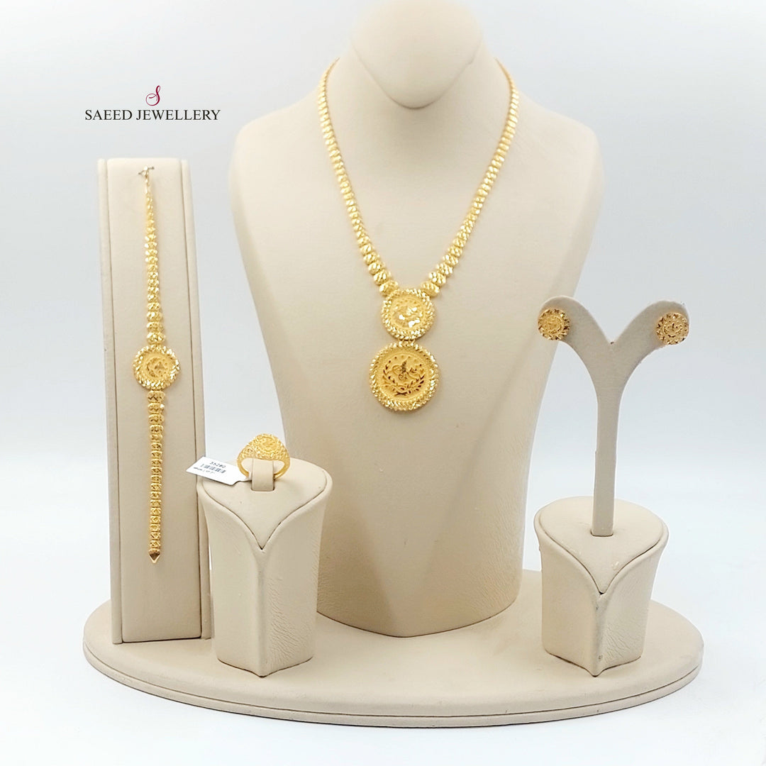 Deluxe Rashadi Set Made of 21K Gold by Saeed Jewelry 
