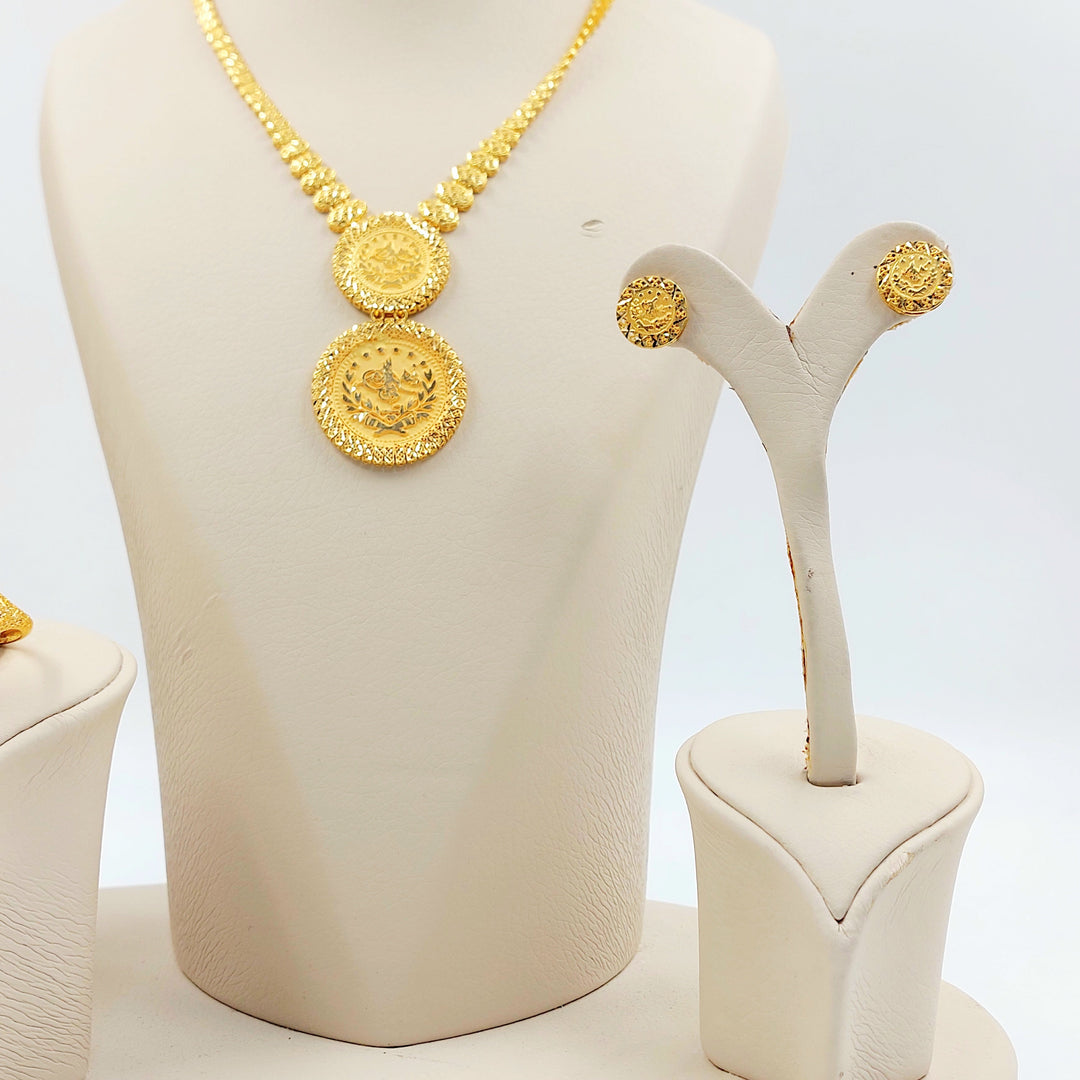 Deluxe Rashadi Set Made of 21K Gold by Saeed Jewelry 
