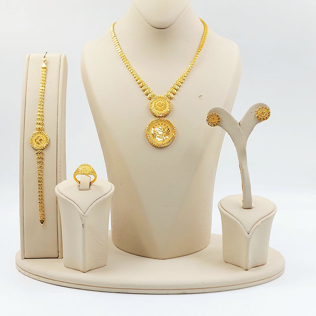 Deluxe Rashadi Set Made of 21K Gold by Saeed Jewelry 