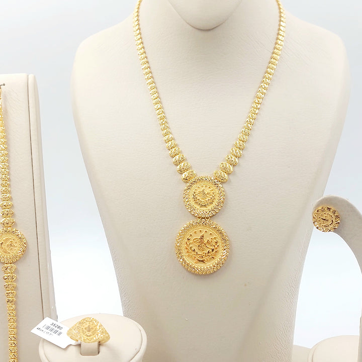 Deluxe Rashadi Set Made of 21K Gold by Saeed Jewelry 