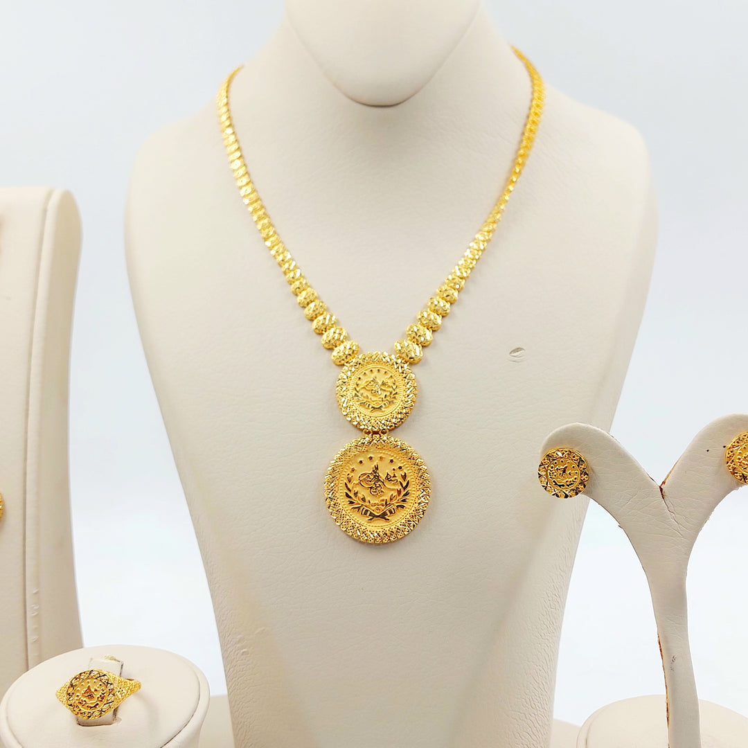 Deluxe Rashadi Set Made of 21K Gold by Saeed Jewelry 
