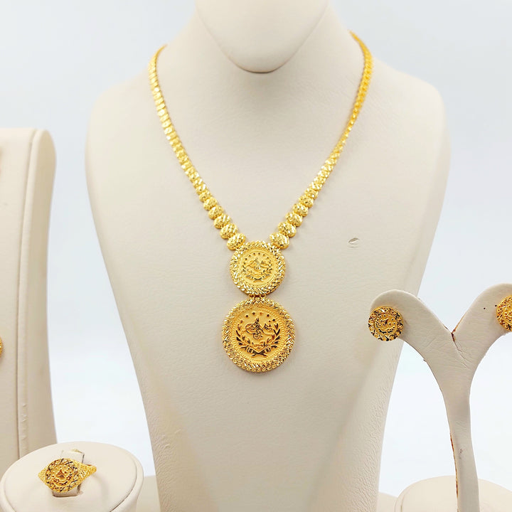 Deluxe Rashadi Set Made of 21K Gold by Saeed Jewelry 