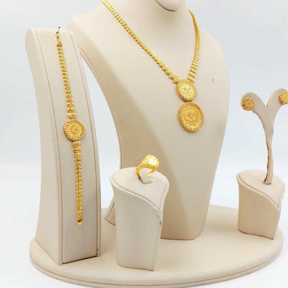 Deluxe Rashadi Set Made of 21K Gold by Saeed Jewelry 