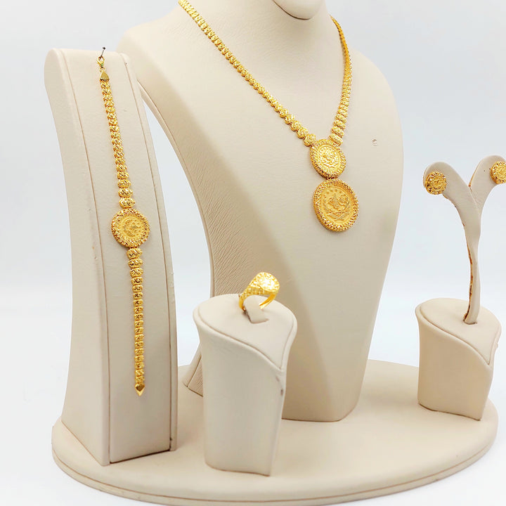 Deluxe Rashadi Set Made of 21K Gold by Saeed Jewelry 