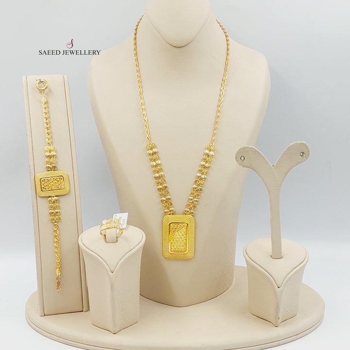 Deluxe Set Made of 21K Gold by Saeed Jewelry 