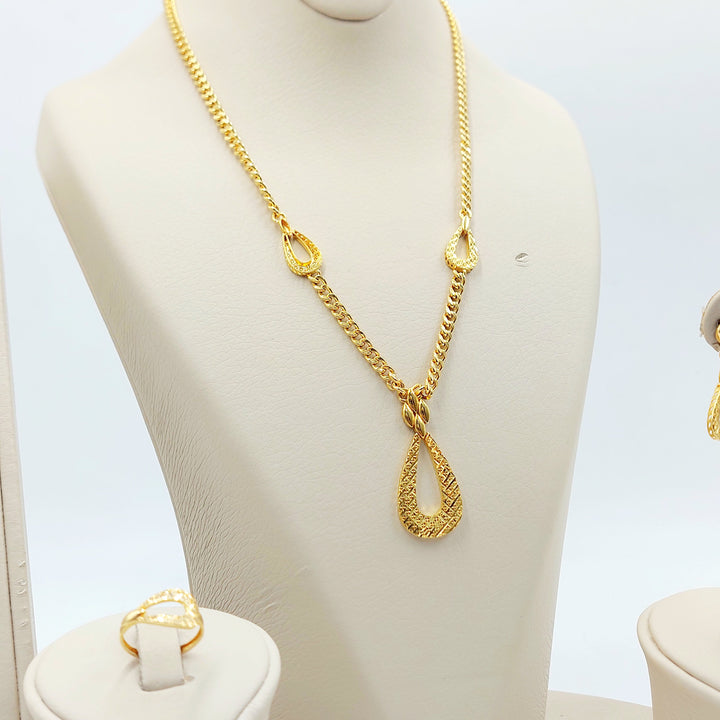 21K طقم اكسترا-مجوهرات الشيخ سعيد-Saeed Jewelry 