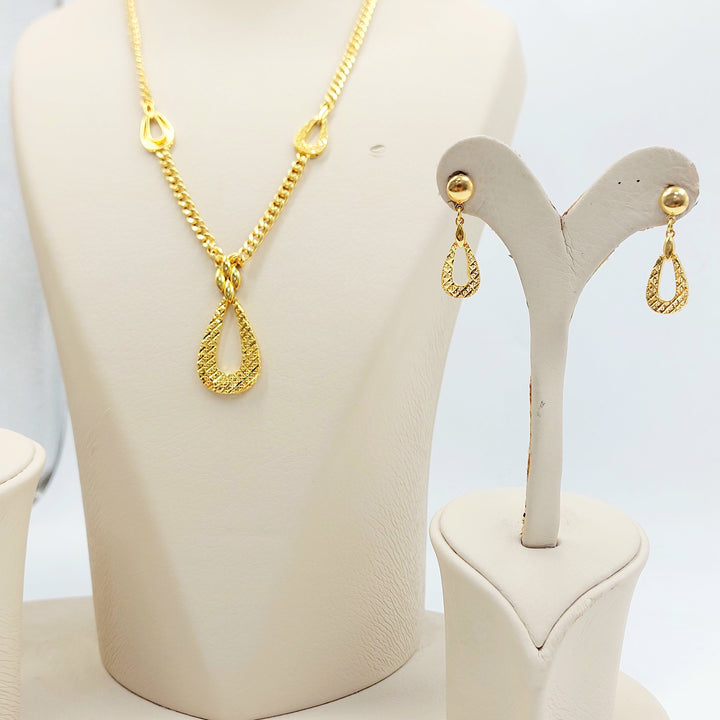 21K طقم اكسترا-مجوهرات الشيخ سعيد-Saeed Jewelry 