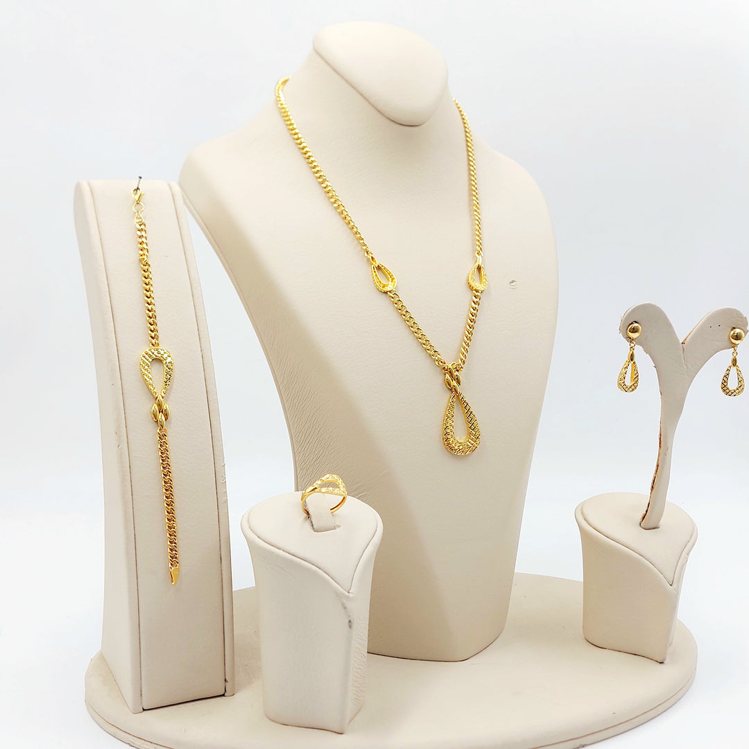 21K طقم اكسترا-مجوهرات الشيخ سعيد-Saeed Jewelry 