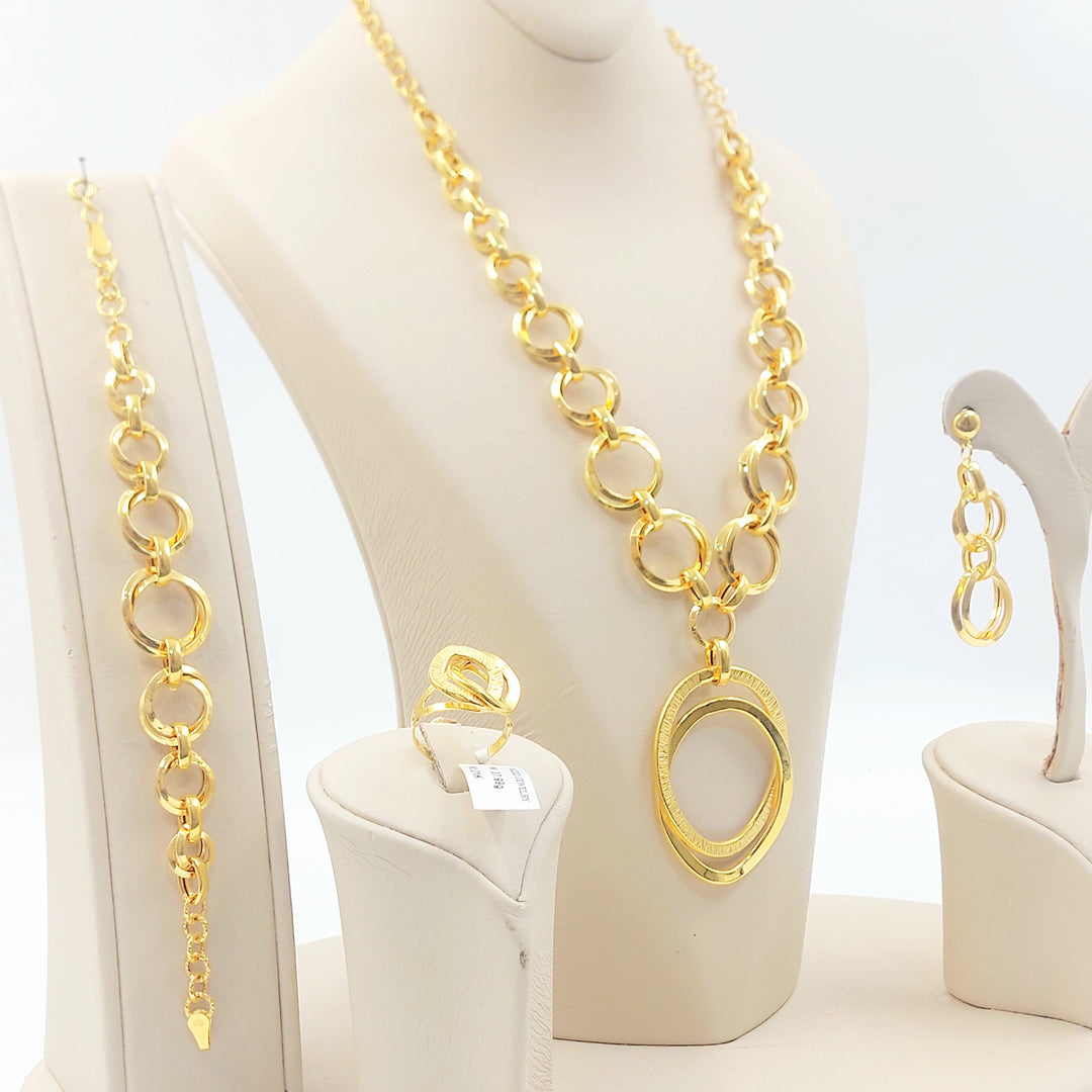 Deluxe Taft Set Made of 21K Gold by Saeed Jewelry 