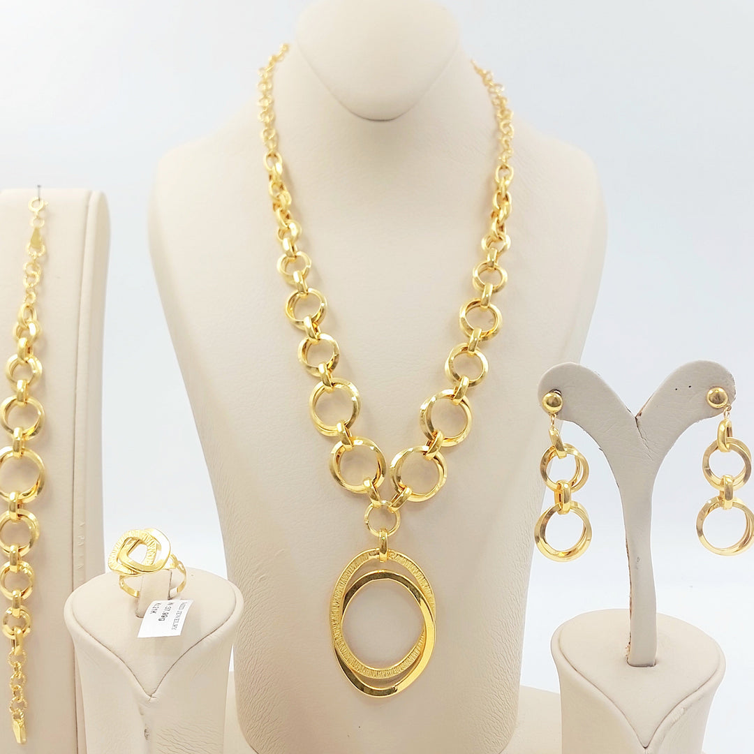 Deluxe Taft Set Made of 21K Gold by Saeed Jewelry 