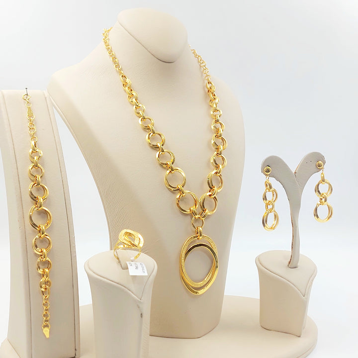 Deluxe Taft Set Made of 21K Gold by Saeed Jewelry 