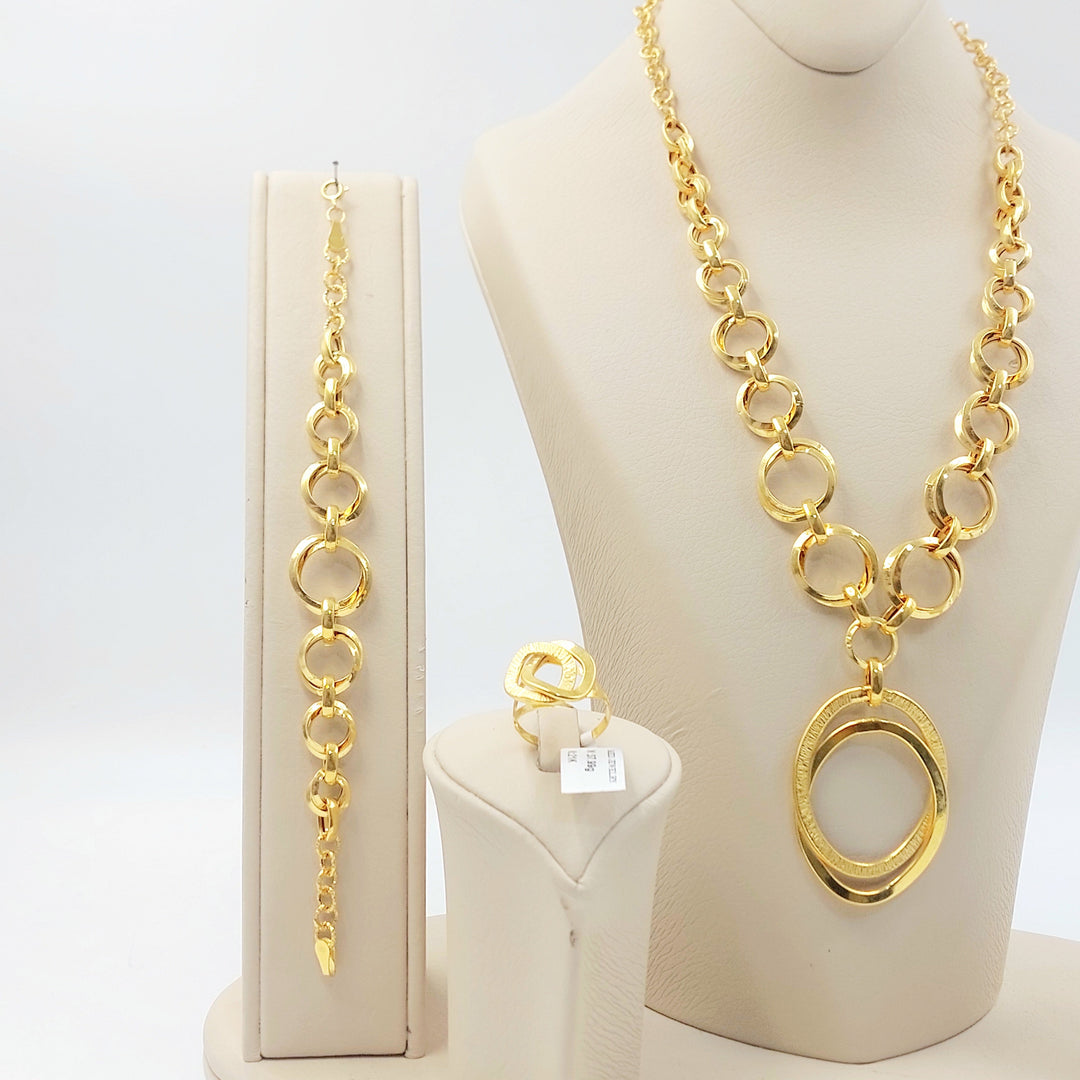Deluxe Taft Set Made of 21K Gold by Saeed Jewelry 