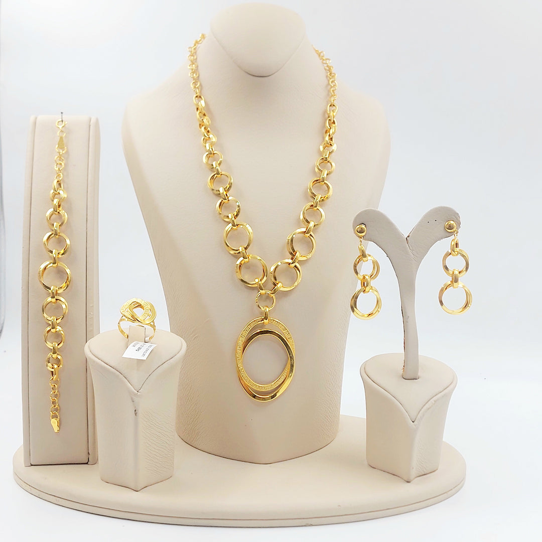 Deluxe Taft Set Made of 21K Gold by Saeed Jewelry 