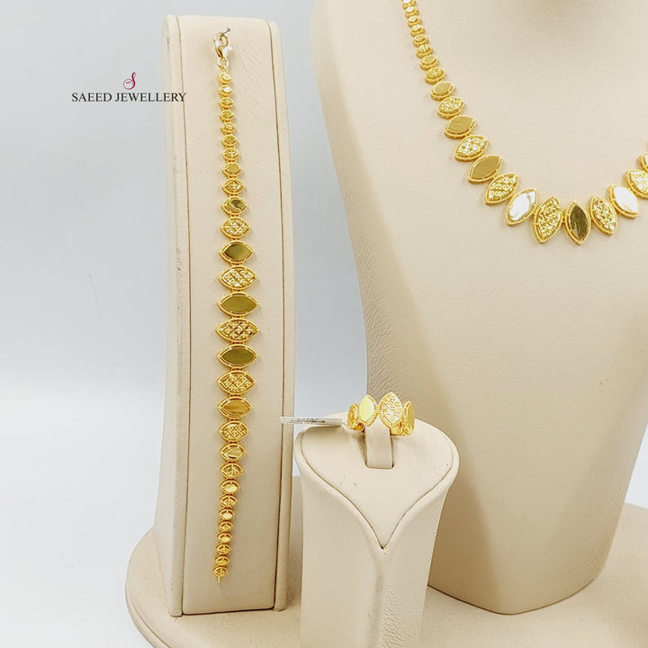 21K Gold Deluxe Tears Set by Saeed Jewelry - Image 2