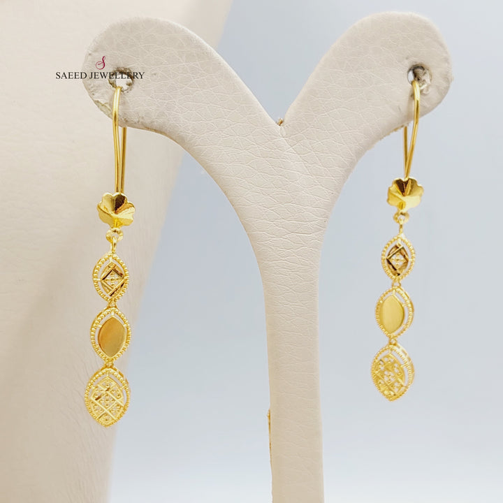 21K Gold Deluxe Tears Set by Saeed Jewelry - Image 4