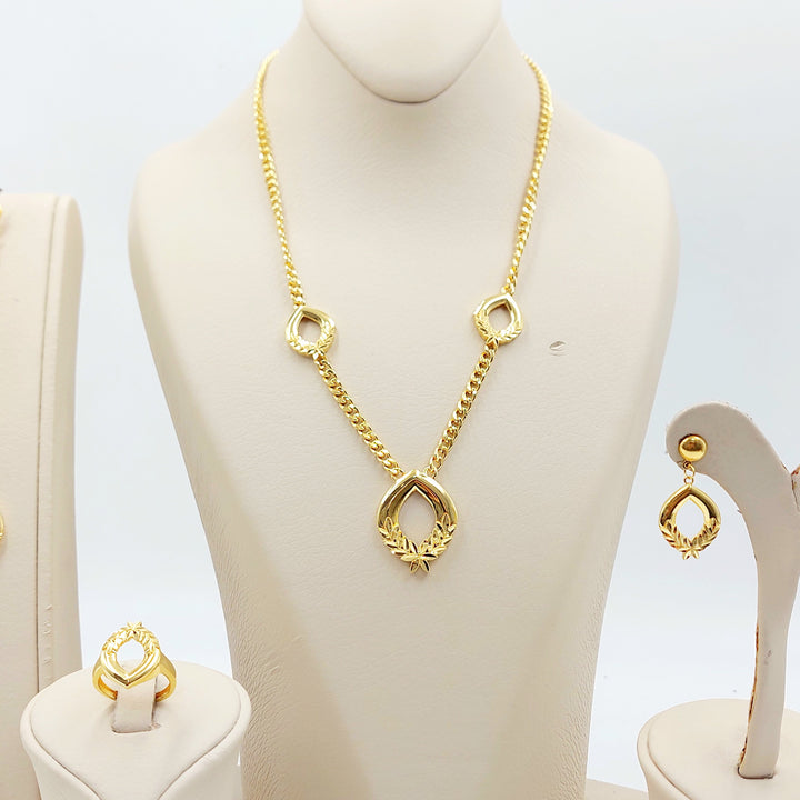 21K طقم دمعة اكسترا-مجوهرات الشيخ سعيد-Saeed Jewelry 