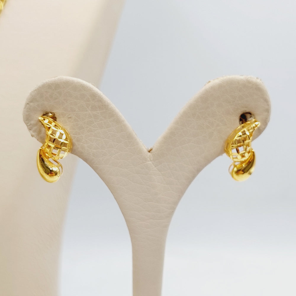 21K Gold Deluxe Tears Set by Saeed Jewelry - Image 2