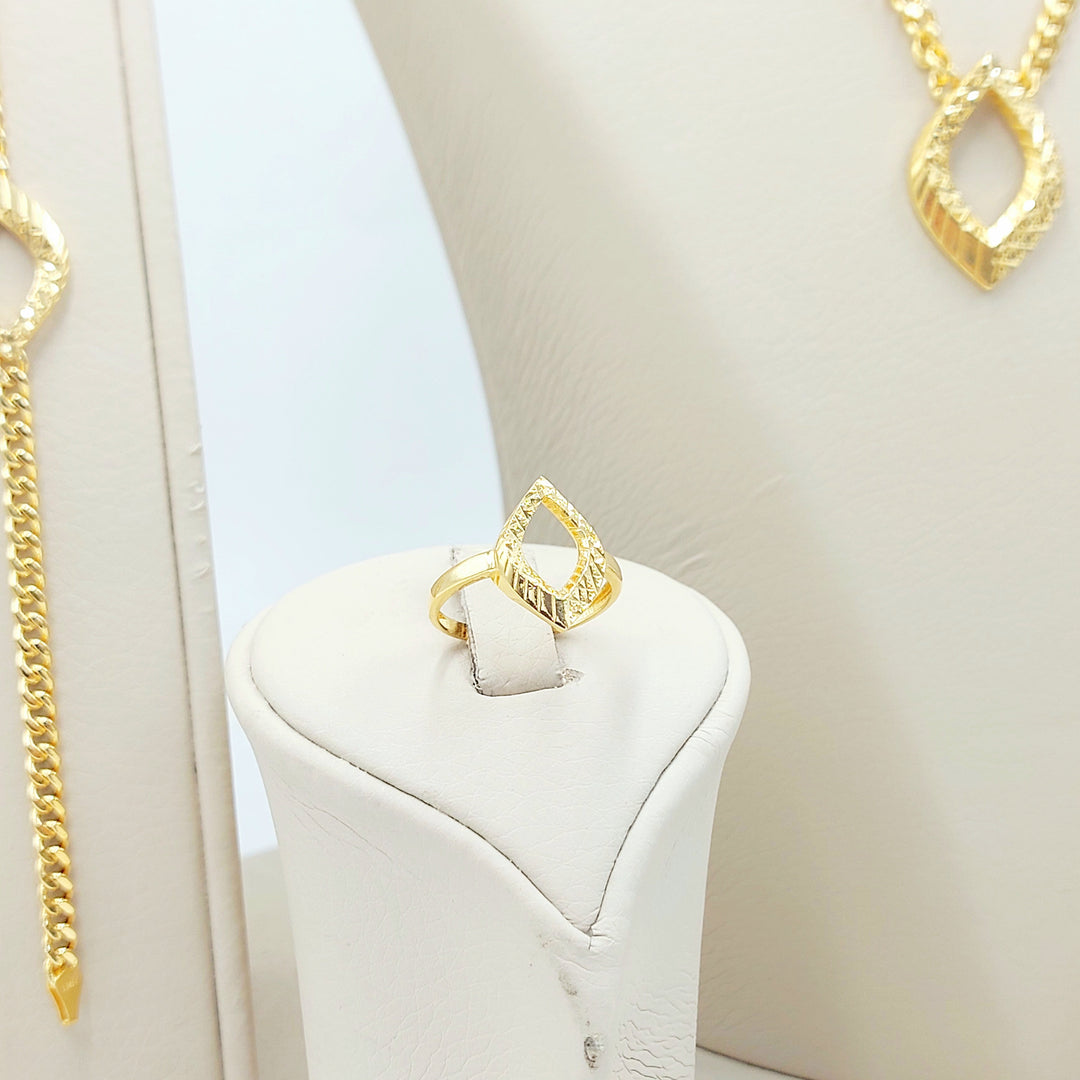 21K طقم دمعة اكسترا-مجوهرات الشيخ سعيد-Saeed Jewelry 