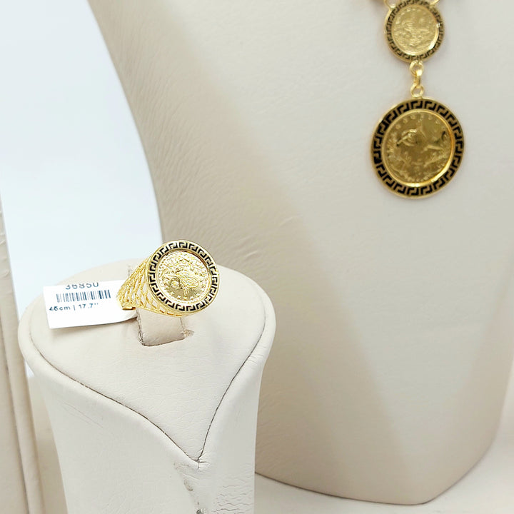 21K طقم رشادي مينا-مجوهرات الشيخ سعيد-Saeed Jewelry 