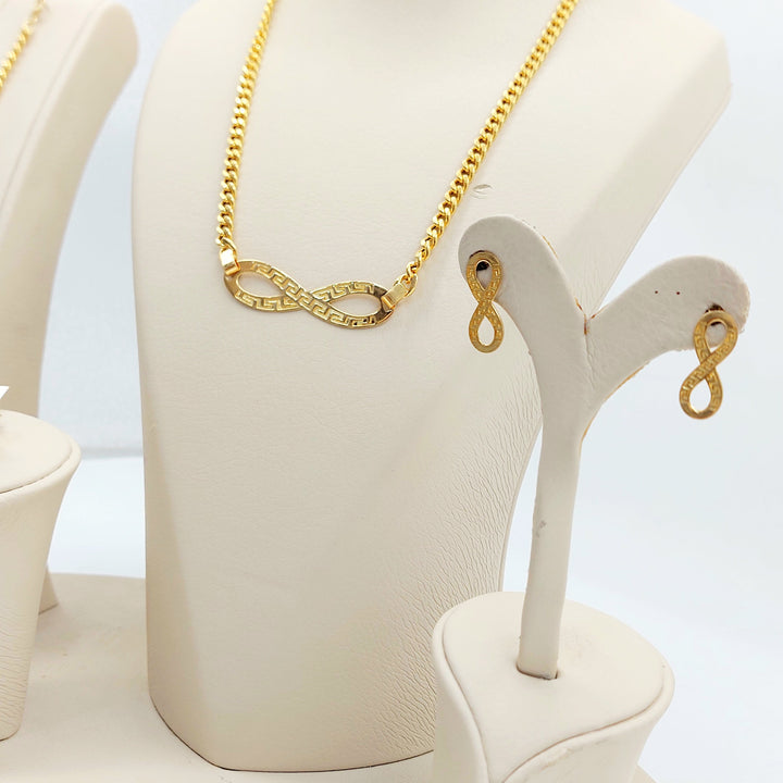 21K طقم انفينيتي-مجوهرات الشيخ سعيد-Saeed Jewelry 