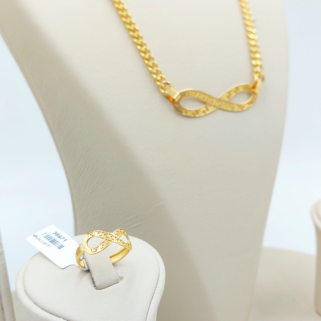 21K طقم انفينيتي-مجوهرات الشيخ سعيد-Saeed Jewelry 