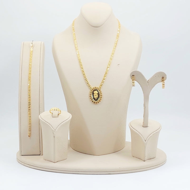 Light Ounce Set Made of 21K Gold by Saeed Jewelry 