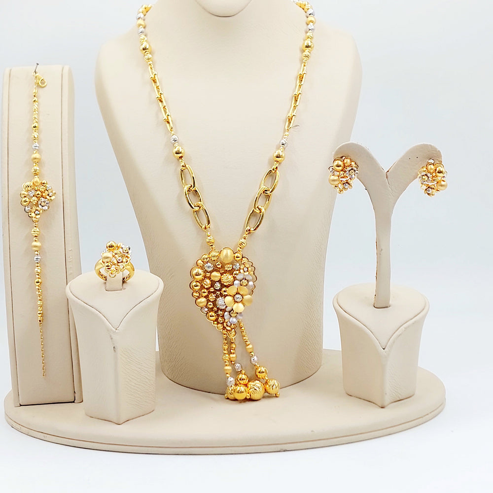 Light Rashadi Set Made of 21K Gold by Saeed Jewelry 