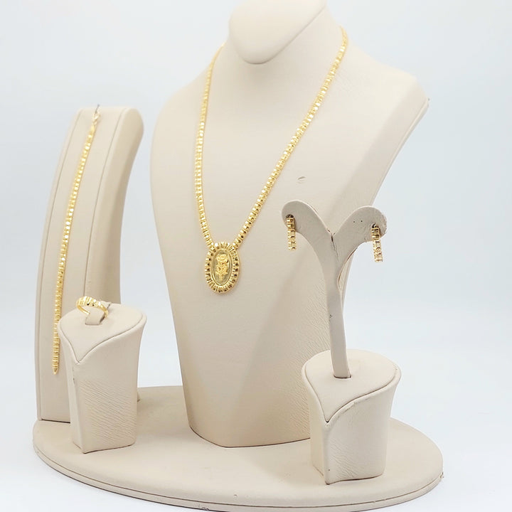 Light Ounce Set Made of 21K Gold by Saeed Jewelry 