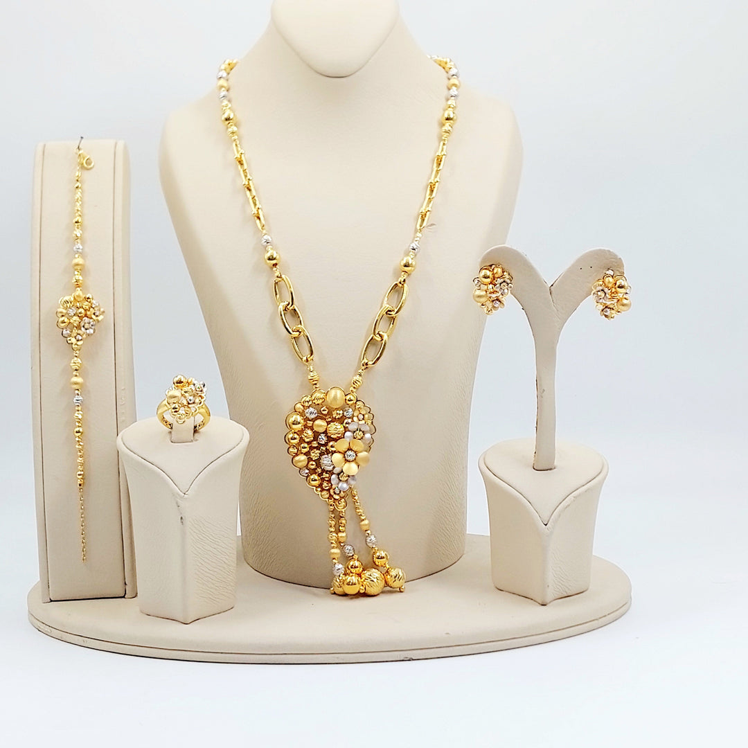Light Rashadi Set Made of 21K Gold by Saeed Jewelry 