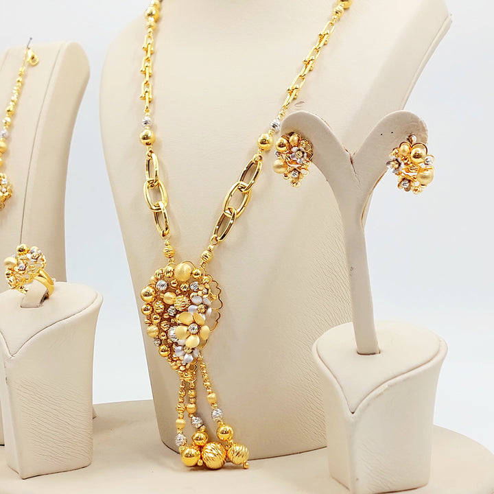 21K طقم رشادي ناعم-مجوهرات الشيخ سعيد-Saeed Jewelry 