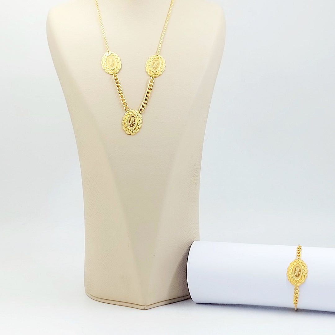 Ounce Set Made of 21K Gold by Saeed Jewelry 