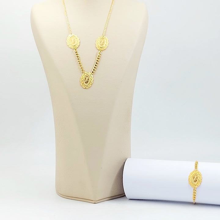 Ounce Set Made of 21K Gold by Saeed Jewelry 