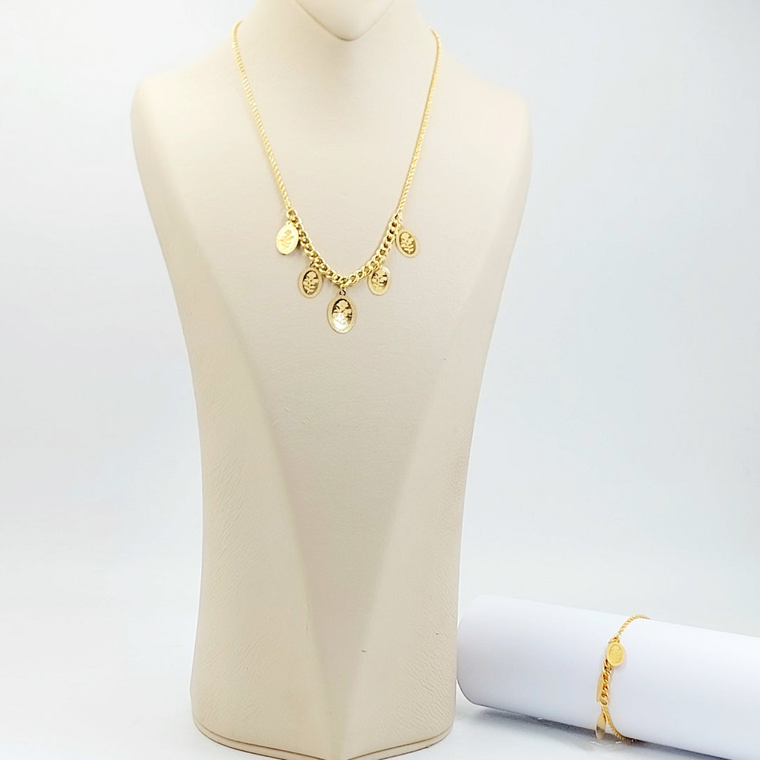 Ounce Set Made of 21K Gold by Saeed Jewelry 