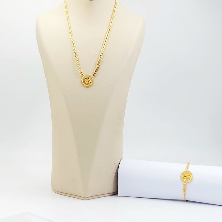 Rashadi Set Made of 21K Gold by Saeed Jewelry 
