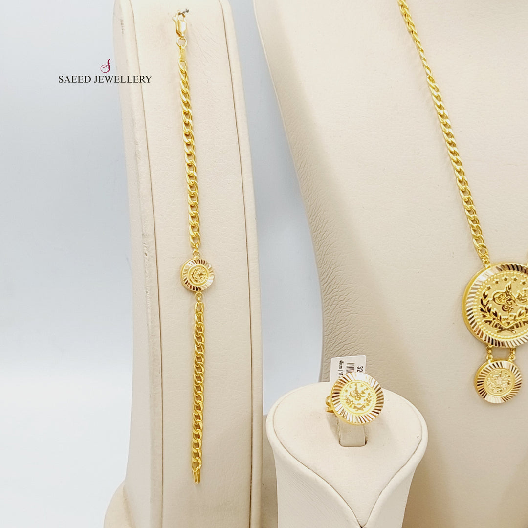 21K Gold Rashadi Set by Saeed Jewelry - Image 5